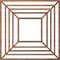 Ekena Millwork Raven Wood Fretwork Pierced Ceiling Medallion, Walnut, 24"OD x 8 3/4"ID x 3/8"T CMWP24X24X0375RAWA - alternate 2
